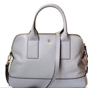 Like New Kate Spade Southport Avenue Grey Handbag Crossbody Pebbled Leather